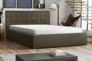 Čalúnená jednolôžková posteľ s roštom 120x200 WARNOW 2 - hnedá