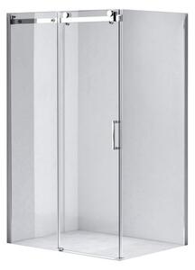BPS-koupelny Obdĺžnikový sprchový kút ZES KZ203B 110x80 chróm/transparent - bez vaničky