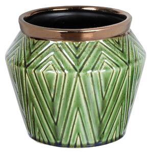 Malá váza, 16 cm, Aventurin Farba: Zelená