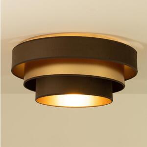 Stropné svietidlo WENTA 1xE27/60W/230V pr. 50 cm hnedé/zlaté