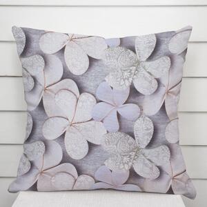 Biante Dekoračná obliečka na vankúš PML-032 Designové kvety na sivom 30 x 50 cm