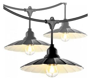 Vonkajšia dekoratívna reťaz CRETE 15xE27/230V 20m IP44