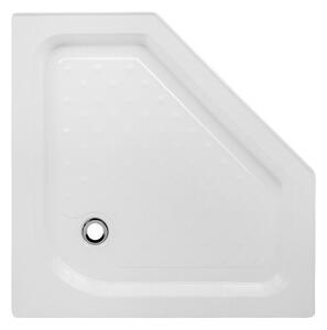 BPS-koupelny Päťuholníková akrylátová sprchová vanička SXL07C WH 100x100 biela