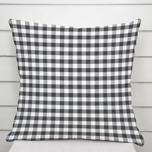 Biante Dekoračná obliečka na vankúš Rebeka RE-011 Sivo-biela kocka stredná 30 x 50 cm