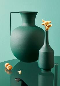MUZZA Dekoratívna váza kaskos zelená