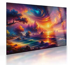 Sklenený obraz - Magický svet (70x50 cm)
