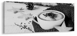 Obraz - Zimné cappuccino (120x50 cm)