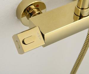 Sapho DAKAR sprchový stĺp s termostatickou batériou, teleskopický, zlato