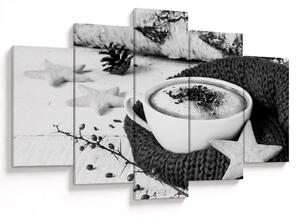Obraz - Zimné cappuccino (150x105 cm)