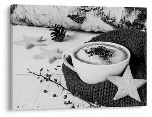 Obraz - Zimné cappuccino (70x50 cm)