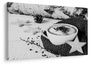 Obraz - Zimné cappuccino (90x60 cm)
