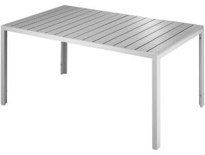 Tectake 404402 záhradný stôl bianca - strieborná/sivá