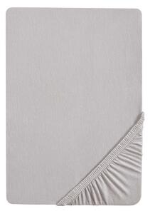 Biberna Napínacia džersejová plachta (140 – 160 x 200 cm, sivá) (100227068)