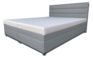 Manželská posteľ 160 cm Rebeka (s penovými matracmi) (svetlosivá). Vlastná spoľahlivá doprava až k Vám domov. 1030949