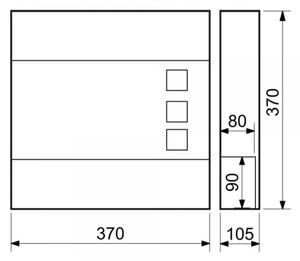 Poštová schránka BK 932, s tubusom a okienkami