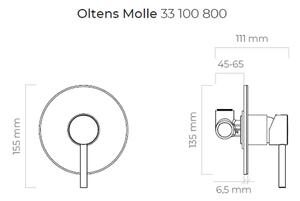 Oltens Molle sprchová batéria podomietková zlatá 33100800