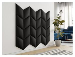Čalúnený nástenný panel 33x33 ABRANTES - čierna ekokoža