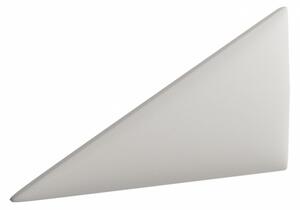 Čalúnený nástenný panel ABRANTES 1 - pravý trojuholník, biela ekokoža