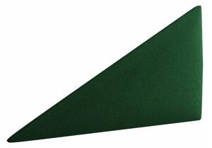 Čalúnený nástenný panel ABRANTES 1 - pravý trojuholník, tmavý zelený