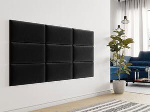 Čalúnený nástenný panel 60x30 PAG - čierny