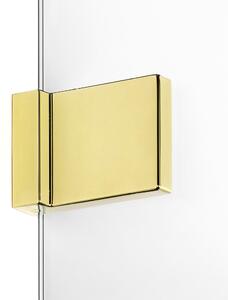 New Trendy Avexa Gold Shine sprchovací kút 80x80 cm obdĺžniková zlatá lesklé/priehľadné sklo EXK-1646