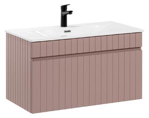 Comad Kúpeľňová skrinka s nábytkovým umývadlom Iconic Rose 80 staroružová