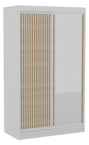 Šatníková skriňa DELIA, 120x205x60, biela
