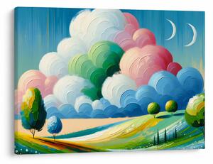 Obraz - Krajinka s mrakom (70x50 cm)