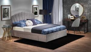 Manželská posteľ GABRIELLA - 160x200 cm - svetlosivá