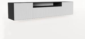 TV stolík LENONA, 200x42x41, čierna/biela