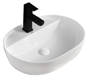 BPS-koupelny Keramické umývadlo na dosku EMI WH 605 60,5x40,5 cm, biele
