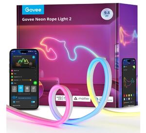 Govee Govee - Neon 2 MATTER ohybný LED pásik 3m RGBIC Wi-Fi IP67 GV0035 + záruka 3 roky zadarmo