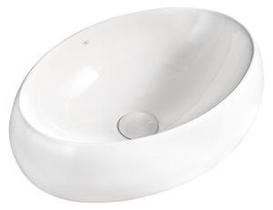 BPS-koupelny Keramické umývadlo na dosku CARI WH 500 50x31 cm, biele