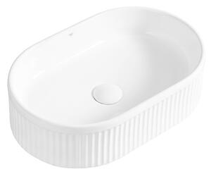 BPS-koupelny Keramické umývadlo na dosku ELIX WH 490 49x31 cm, biele