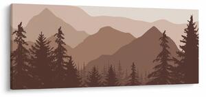 Obraz - Hnedé pohorie N⁰2 (120x50 cm)