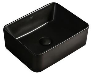 BPS-koupelny Keramické umývadlo na dosku LUXO MTB 410 41x31 cm, čierne matné