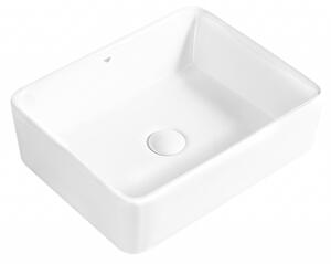 BPS-koupelny Keramické umývadlo na dosku LUXO WH 480 48x37 cm, biele