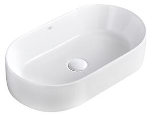 BPS-koupelny Keramické umývadlo na dosku NAVI WH 510 51x31 cm, biele