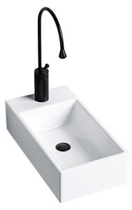BPS-koupelny Keramické umývadlo na dosku LUCY WH 460 25x46 cm, biele