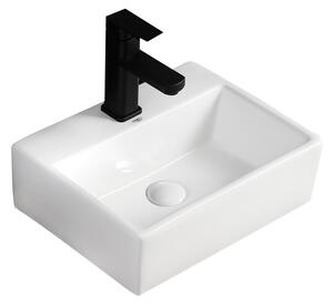 BPS-koupelny Keramické umývadlo na dosku VIVA WH 400 40x30 cm, biele