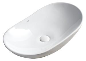 BPS-koupelny Keramické umývadlo na dosku LAVI WH 625 62,5x36 cm, biele