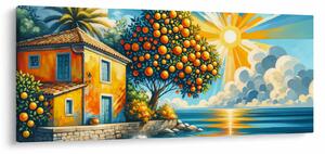 Obraz - Dom s pomarančmi I. (120x50 cm)