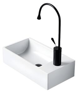 BPS-koupelny Keramické umývadlo na dosku LUCY WH 405 40,5x20 cm, biele