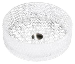 BPS-koupelny Sklenené umývadlo na dosku BRILLANT1 TR 360 36x12 cm, transparent