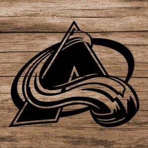 DUBLEZ | Hokejové logo na stenu - Colorado Avalanche