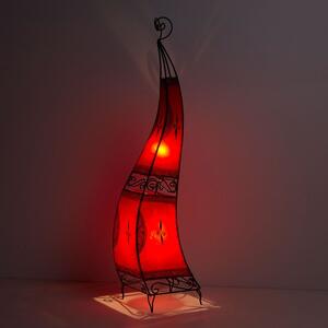 Orientálna rohová lampa Ibis 150 cm červená