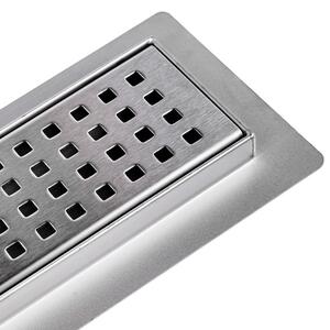 BPS-koupelny Sprchový odtokový žľab DL01 QUBE G3 ST 50 cm, satén