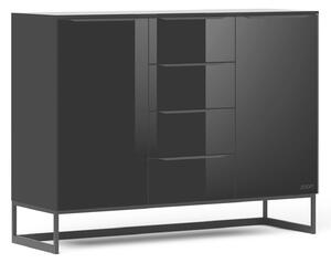KOMODA, čierna, 120/77/40 cm Joop! - Komody