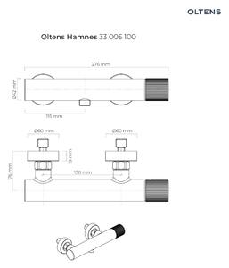 Oltens Hamnes sprchová batéria nástenná chrómová 33005100