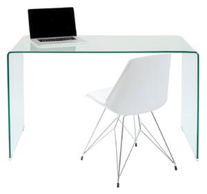 Clear Club písací stôl 125x60 cm sklo